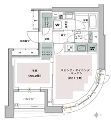 ピアース麻布十番ヴィアーレ 間取り B type
