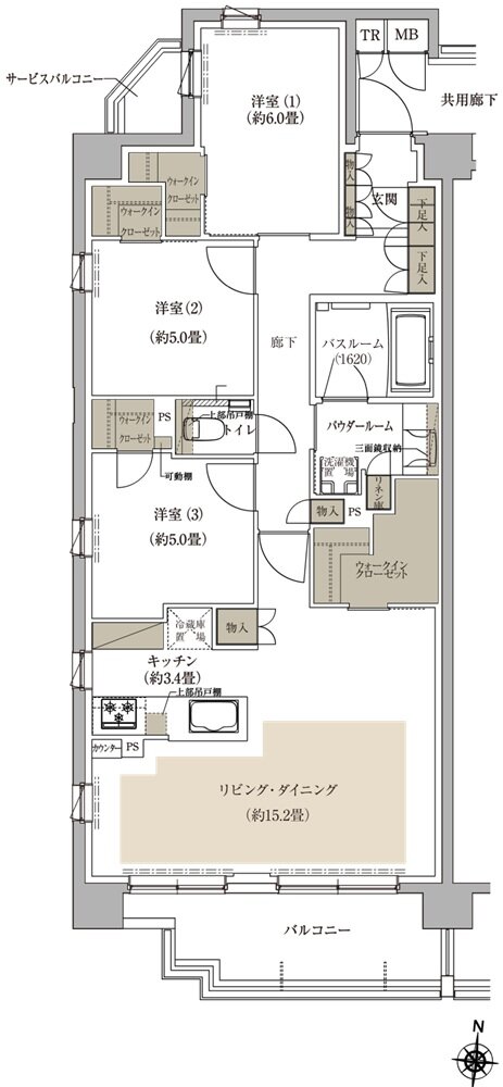 プレミスト中央林間 間取り A type