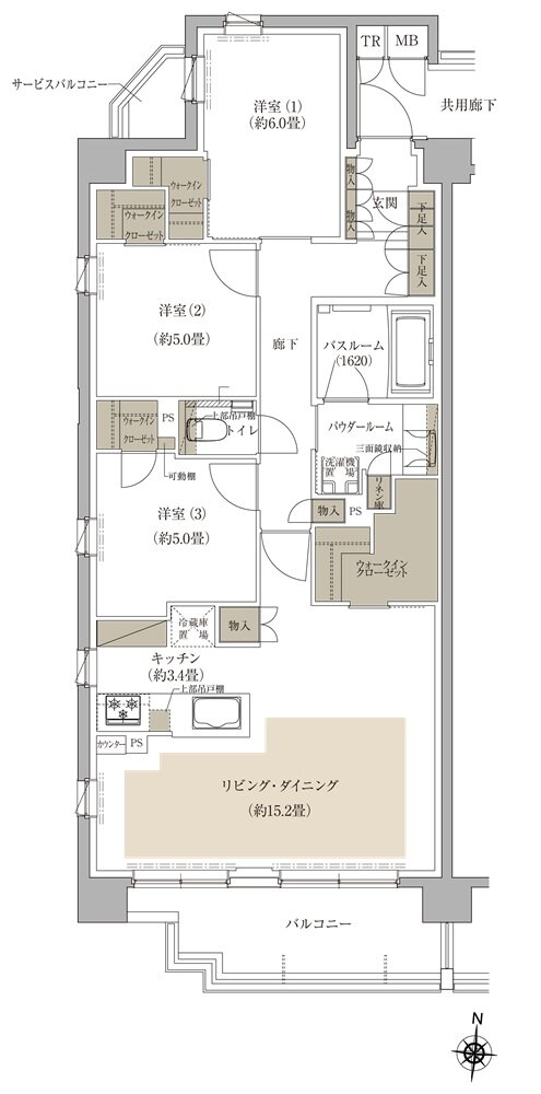 プレミスト中央林間 間取り A type