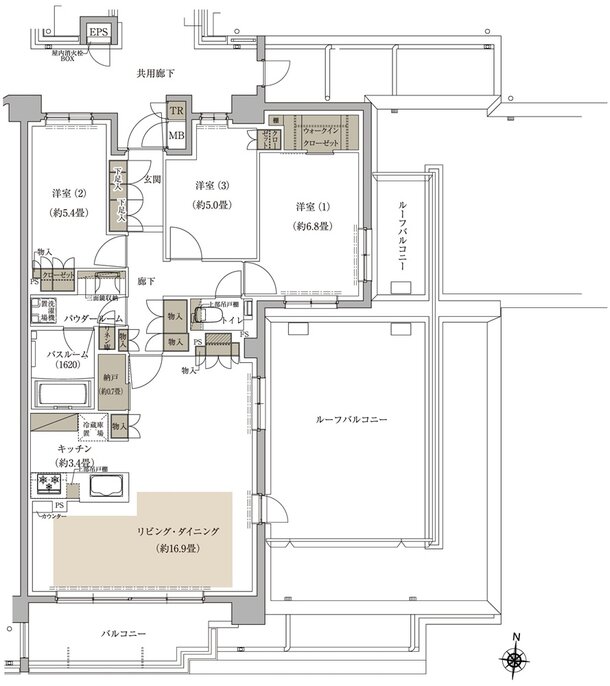 プレミスト中央林間 間取り L type