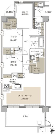 プレミスト中央林間 間取り At type