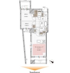 ルジェンテ神楽坂 間取り D’タイプ