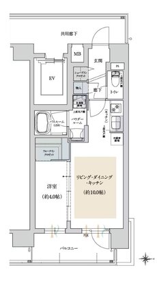 プレサンス ロジェ 福島海老江シティパークス 間取り Cタイプ