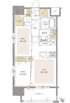 イノバス博多呉服 間取り Aタイプ