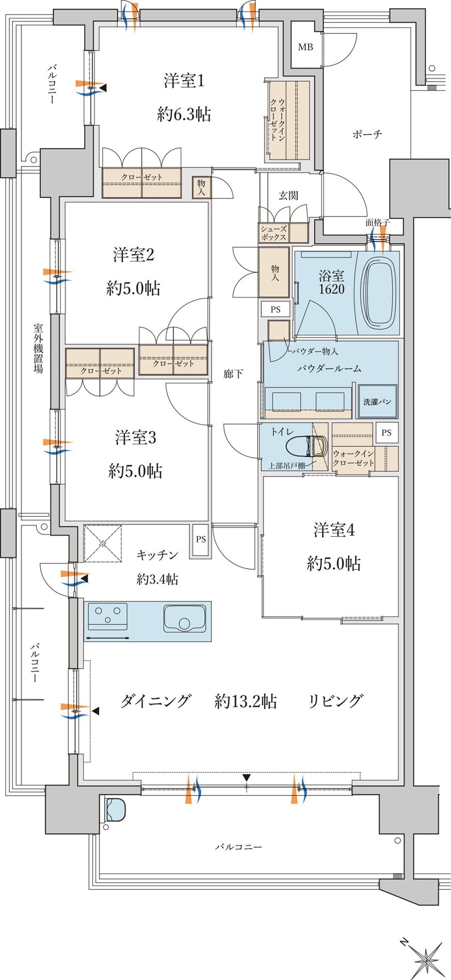 MJR白木原 間取り A type