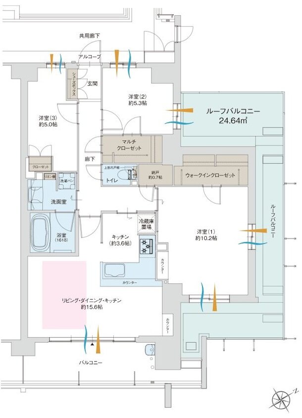 グランドパレス上小田井 間取り Pr type