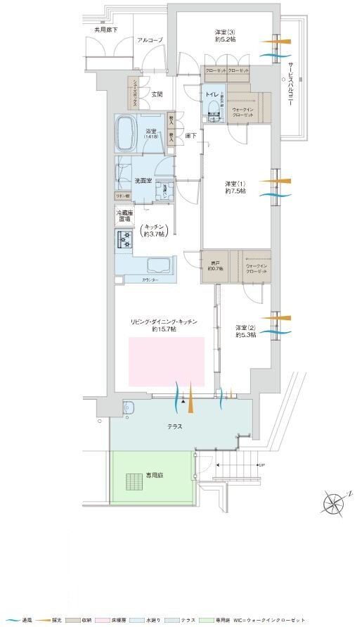 グランドパレス上小田井 間取り Lg type