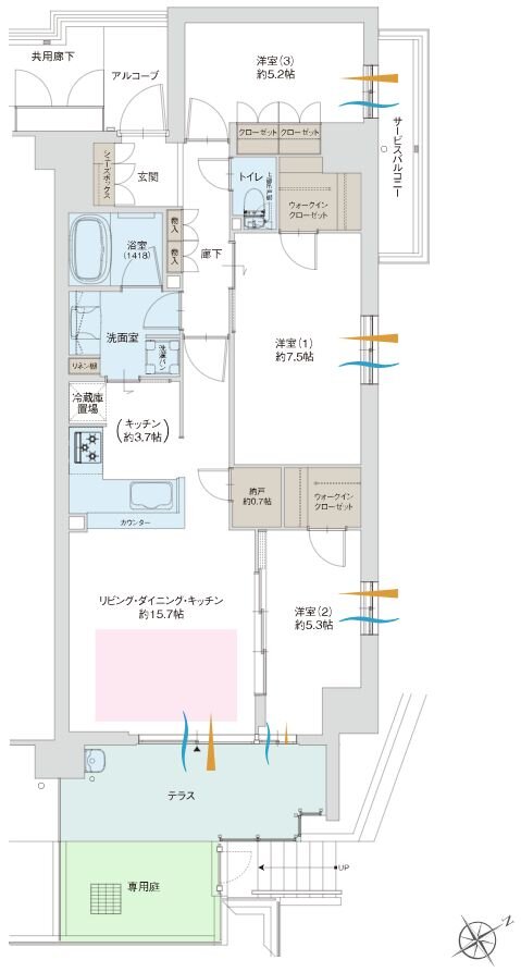 グランドパレス上小田井 間取り Lg type