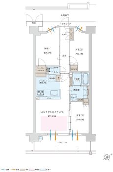 グランドパレス上小田井 間取り F1 type