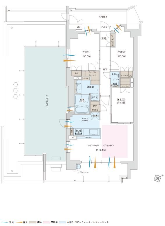 グランドパレス上小田井 間取り Nr type