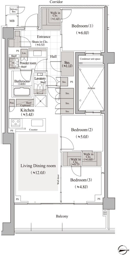 ヴィークハウス深沢 間取り e2-1 type