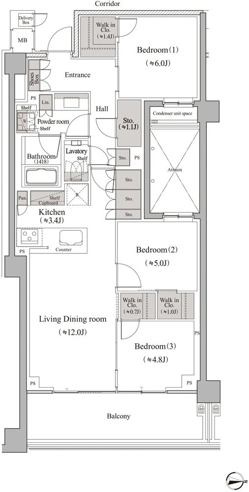 ヴィークハウス深沢 間取り e2-1 type