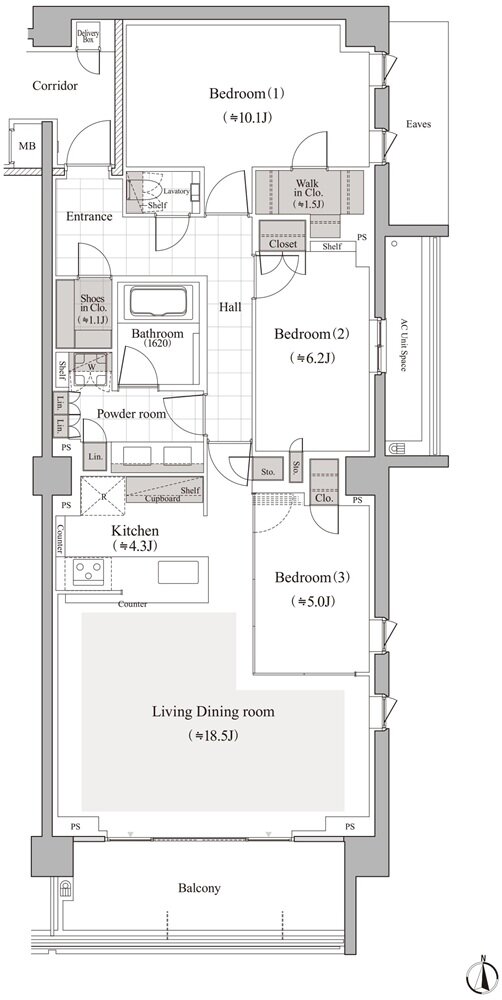 ヴィークハウス深沢 間取り s2-8 type