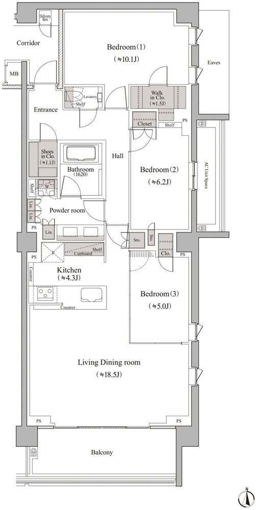 ヴィークハウス深沢 間取り s2-8 type