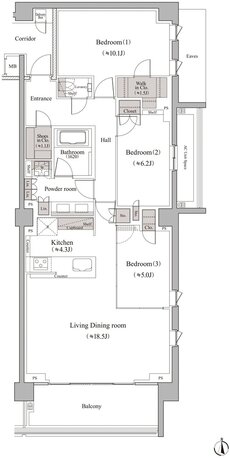 ヴィークハウス深沢 間取り s2-8 type