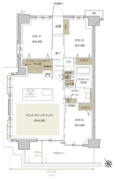 ヴェレーナ松戸レジデンス 間取り G type