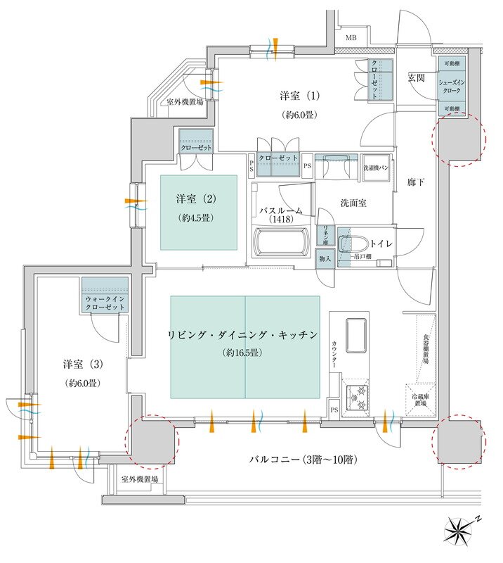 イノバス葵 間取り Aタイプ