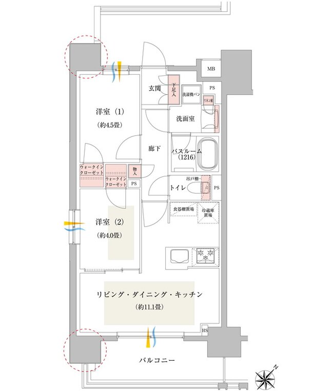 イノバス名古屋本陣 間取り Aタイプ