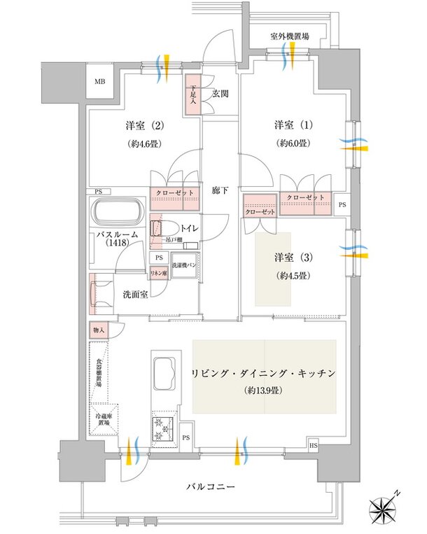 イノバス名古屋本陣 間取り Dタイプ