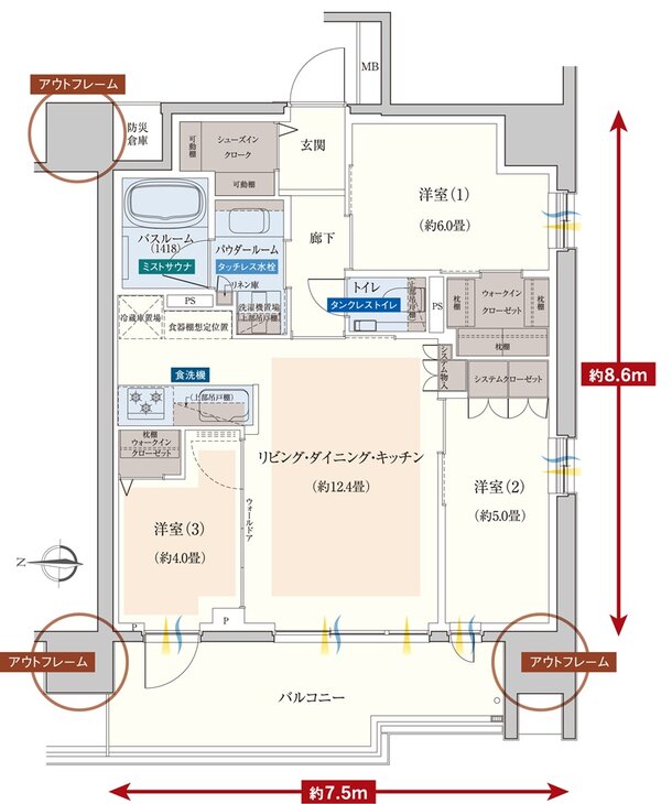 エクセレントシティ川越連雀町 間取り B type
