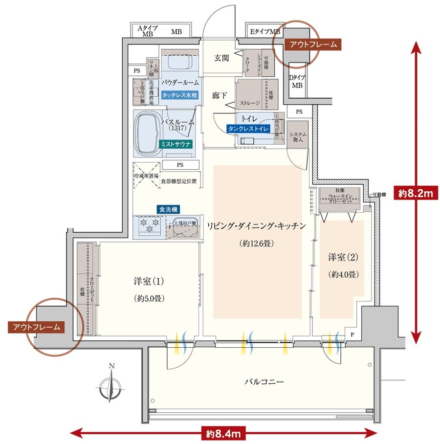 エクセレントシティ川越連雀町 間取り C type