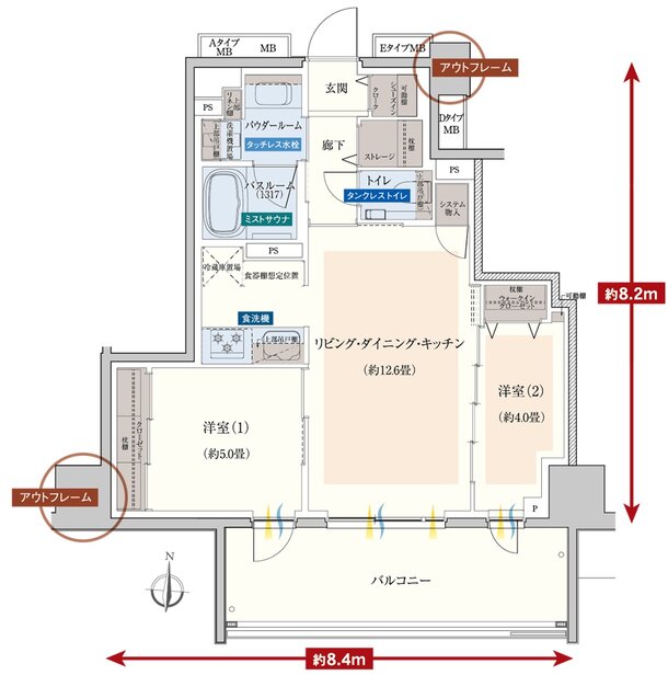 エクセレントシティ川越連雀町 間取り C type