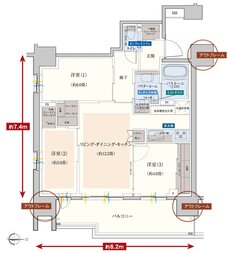 エクセレントシティ川越連雀町 間取り D type