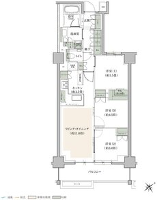 プライム横浜 間取り H-G2 TYPE