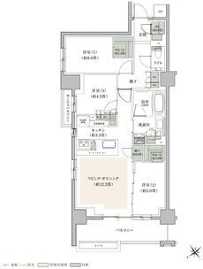 プライム横浜 間取り H-F2 TYPE