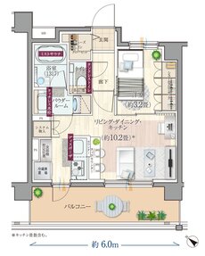 エクセレントシティ清瀬ザ・グレイス 間取り N type