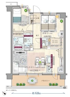 エクセレントシティ清瀬ザ・グレイス 間取り L type