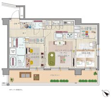 エクセレントシティ清瀬ザ・グレイス 間取り O type