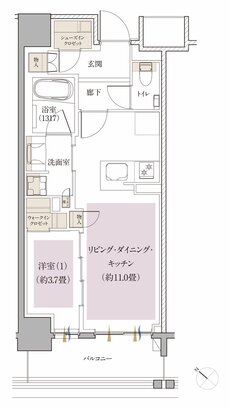 Brillia(ブリリア) 月島四丁目 間取り B1 type