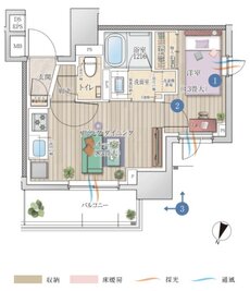 ルジェンテ横浜桜木町 間取り Bタイプ