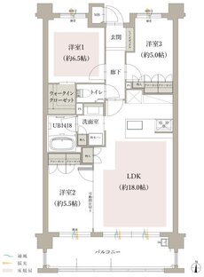 オーヴィジョン室見一丁目 間取り C type