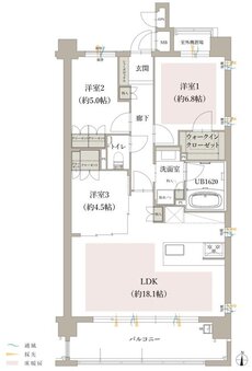 オーヴィジョン室見一丁目 間取り D type