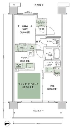 シティテラス志木 間取り E-L2 type
