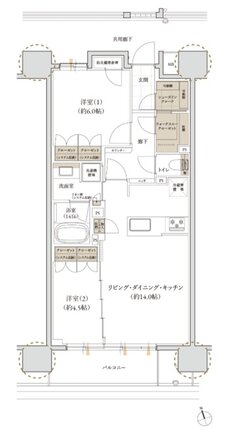 レ・ジェイド 那覇安里駅前 間取り B type