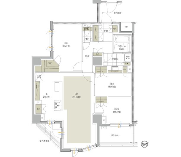 イノベイシア恵比寿 間取り E2タイプ