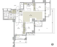 イノベイシア恵比寿 間取り H1タイプ