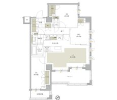 イノベイシア恵比寿 間取り D1タイプ