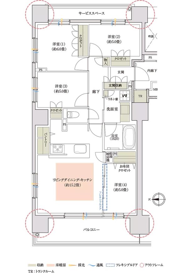 ミッドレジデンス帯広駅前 間取り A TYPE