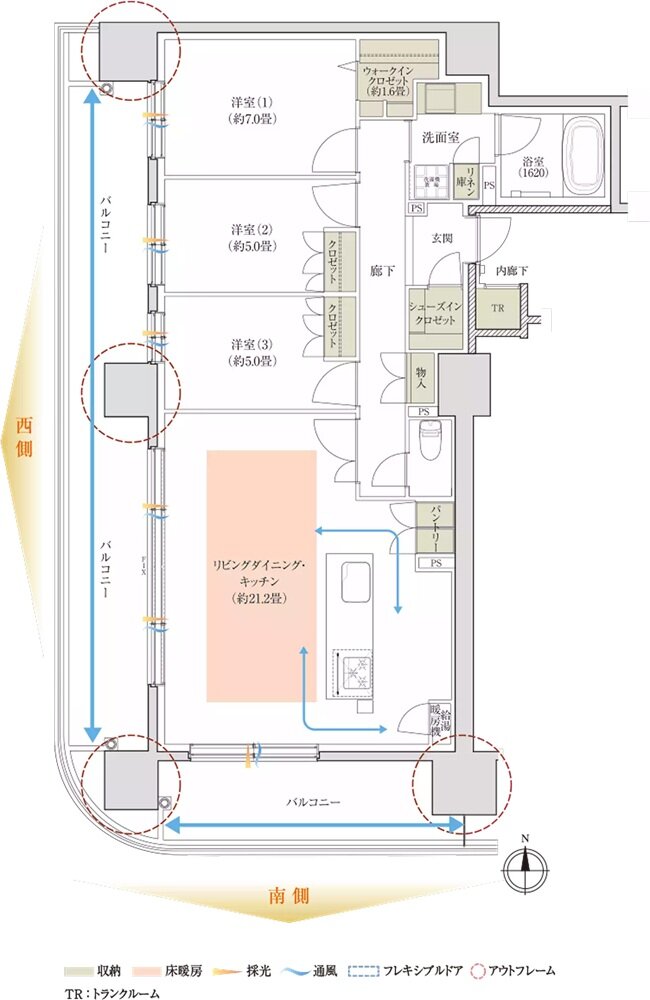 ミッドレジデンス帯広駅前 間取り H TYPE