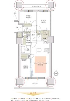 ミッドレジデンス帯広駅前 間取り K TYPE