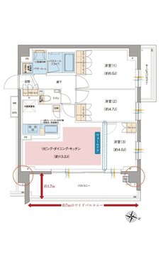 ガーラ・レジデンス南浦和プルミエ 間取り A type