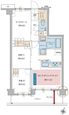 ガーラ・レジデンス南浦和プルミエ 間取り C type