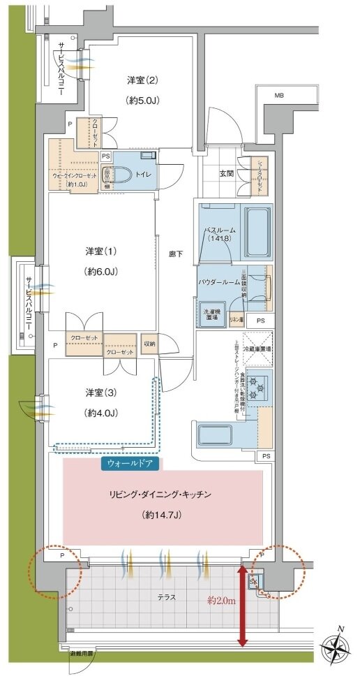 ガーラ・レジデンス南浦和プルミエ 間取り It type