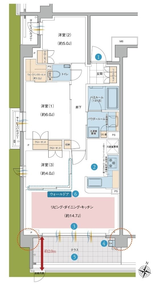 ガーラ・レジデンス南浦和プルミエ 間取り It type