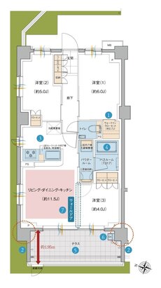 ガーラ・レジデンス南浦和プルミエ 間取り Jt type