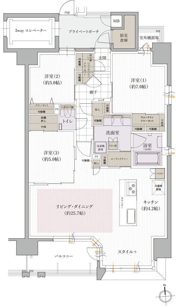 クレアホームズ岩崎ザ・リミテッド 間取り D type【BASIC PLAN】